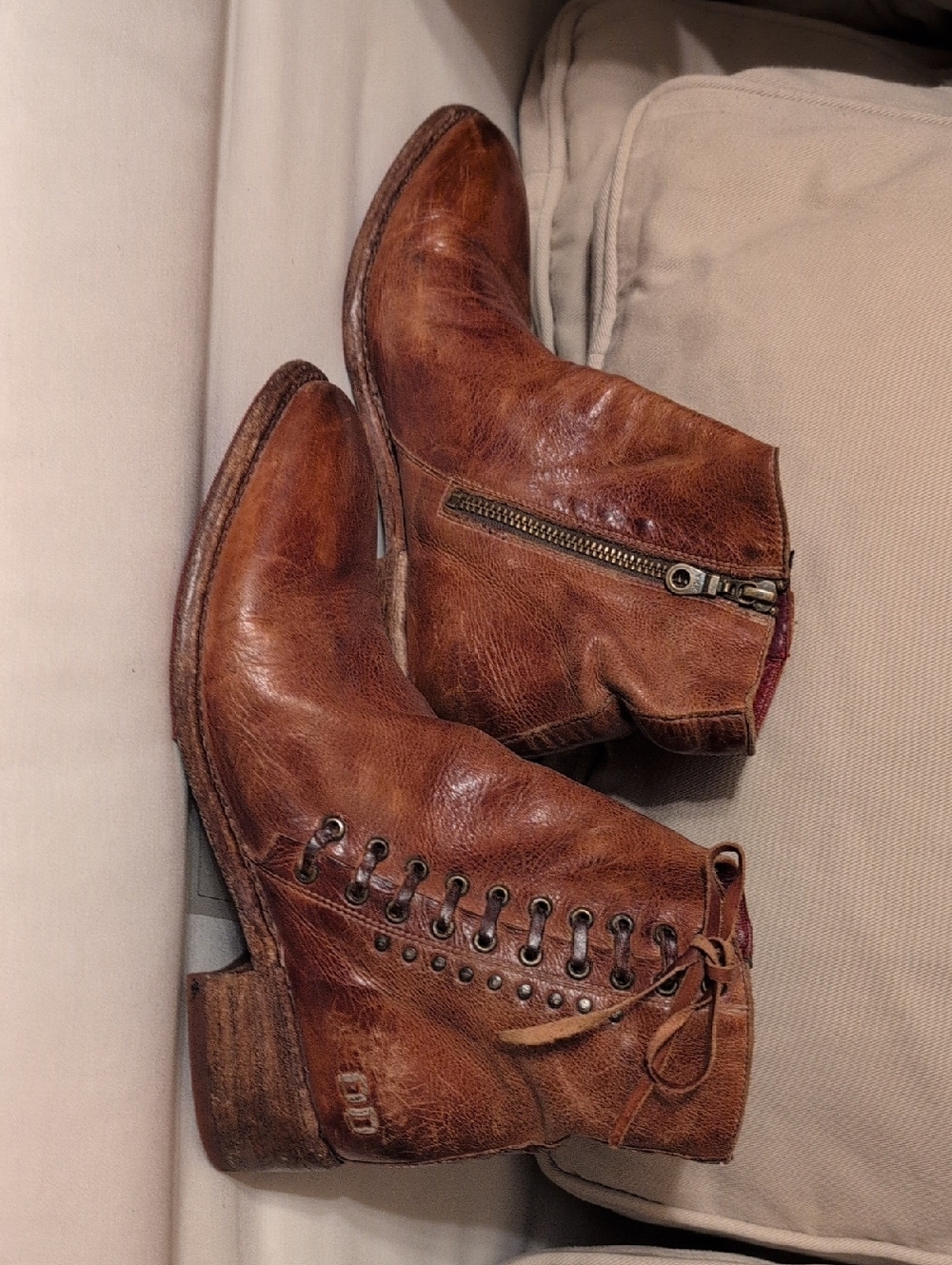 BED|STU Aldina Rustic Leather Boots - Picture 10 of 12